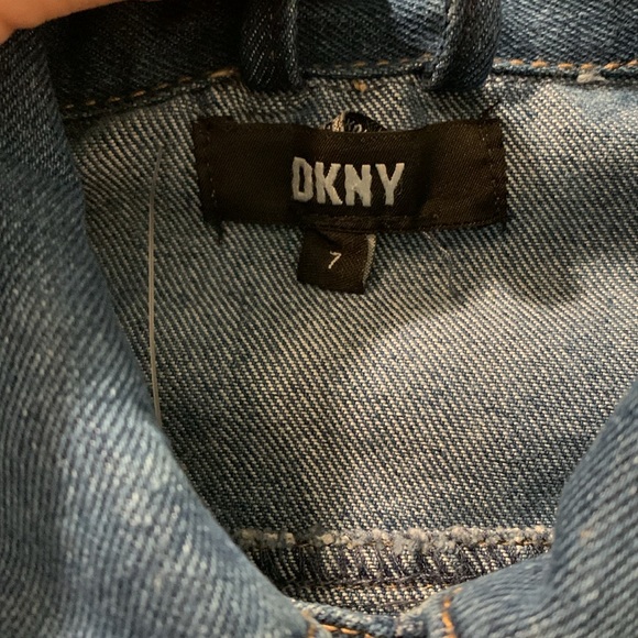 DKNY Girls Denim Jacket Size 7 - Picture 5 of 8